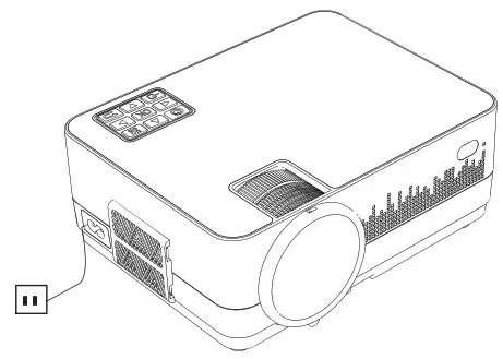 Megawise L21 Mini LCD Video Projector - remot control
