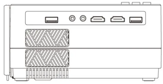 Megawise L21 Mini LCD Video Projector - scren6