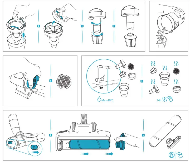 AEG AP81P25ECO Ultimate 8000 Stick Vacuum Cleaner- 6