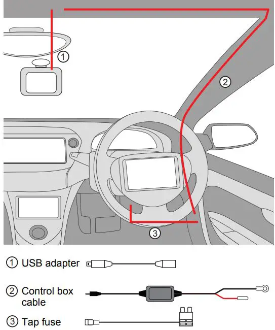 Gator UniversaL hard wiring kit - Installation diagram