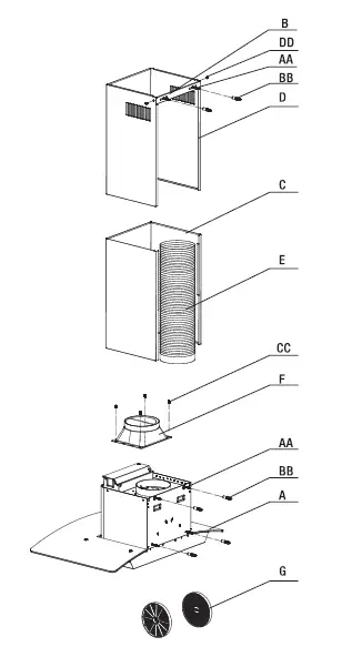 HAUSLANe WM-630SS-30 Kitchen Range Hood FIG 2