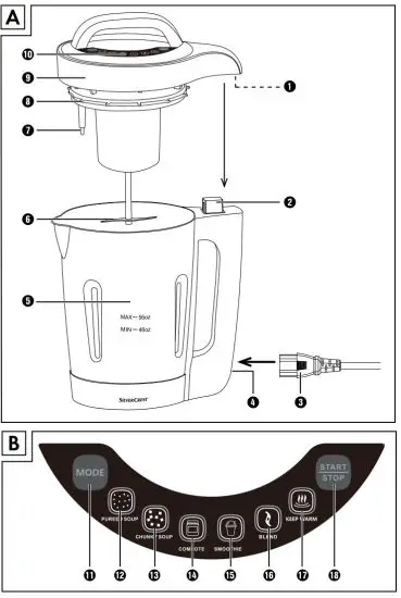 SILVERCREST SMK 1000 B3 Kitchen Tools Mixer - figure 1
