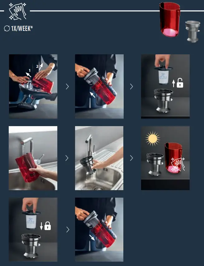 ROWENTA RH64 Xpert 6.60 Smart Stick Vacuum Instructions - Clean