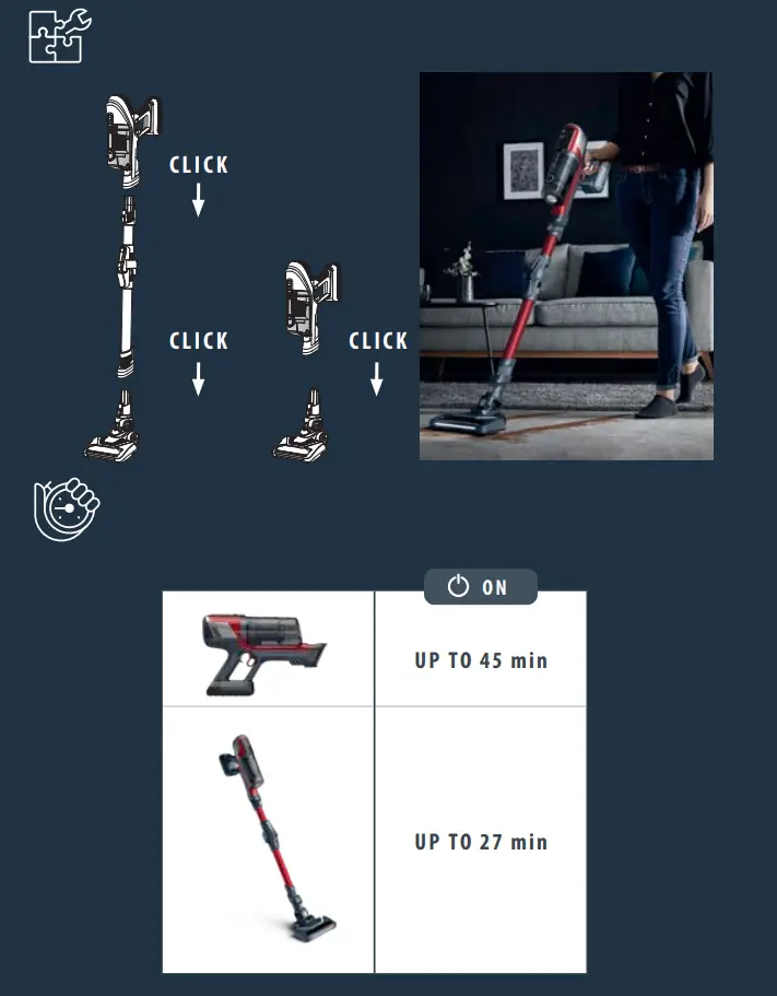 ROWENTA RH64 Xpert 6.60 Smart Stick Vacuum Instructions - How to Install
