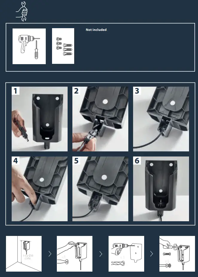 ROWENTA RH64 Xpert 6.60 Smart Stick Vacuum Instructions - Not included