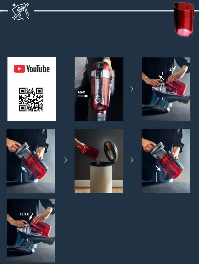 ROWENTA RH64 Xpert 6.60 Smart Stick Vacuum Instructions - YouTube