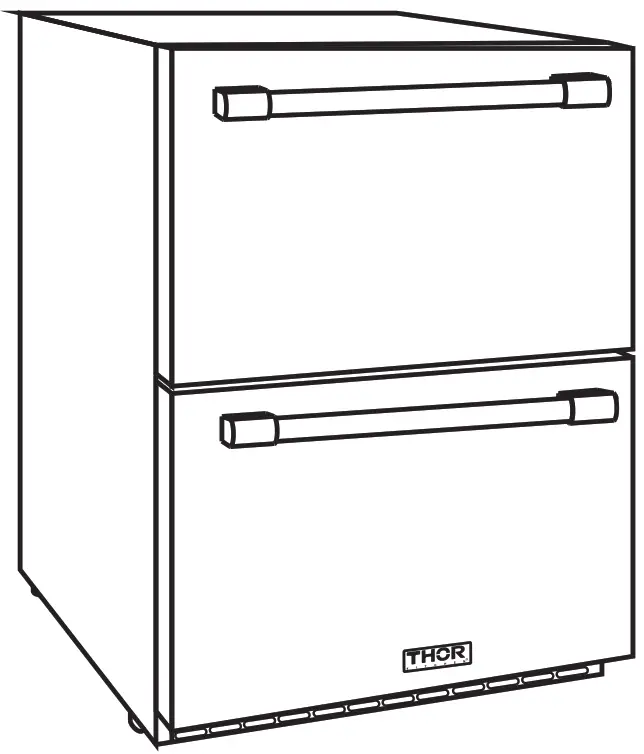THOR KITCHEN Outdoor Drawer Refrigerator -