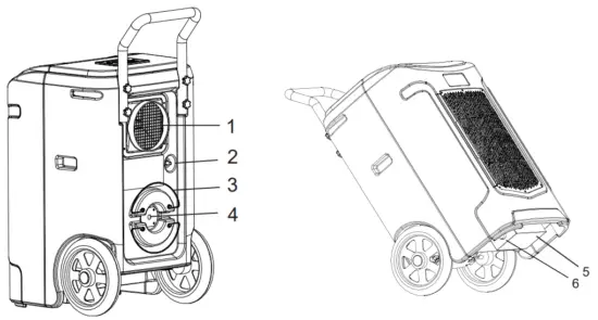 KESNOS PDGT701BC 180 Pints Commercial Dehumidifier for Large Room or Basements - fig2