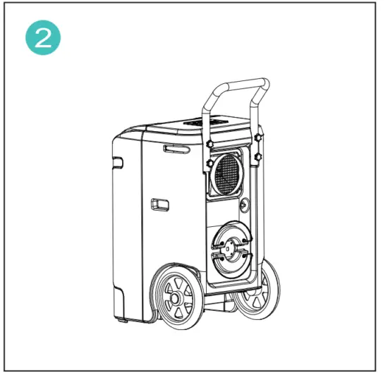 KESNOS PDGT701BC 180 Pints Commercial Dehumidifier for Large Room or Basements - fig4