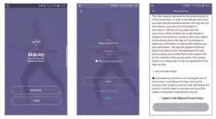 Skipjoy App interface