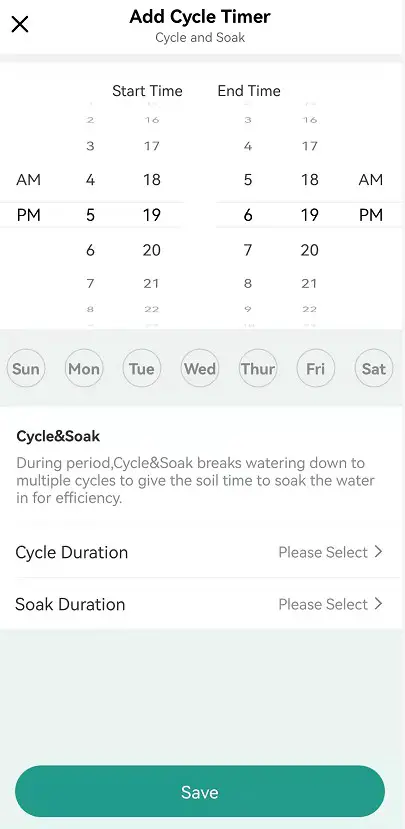 Fujian Oralgarden Technology SWV 02 GWB 03 Bluetooth Water Time Wi Fi Hub - Schedule Type 2