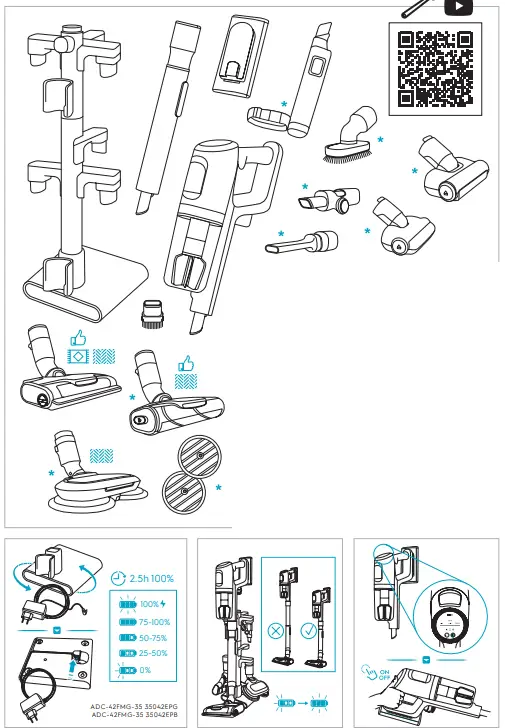 Electrolux EP81B25GRN Ultimate 800 Green Cordless Vacuum Cleaner 1