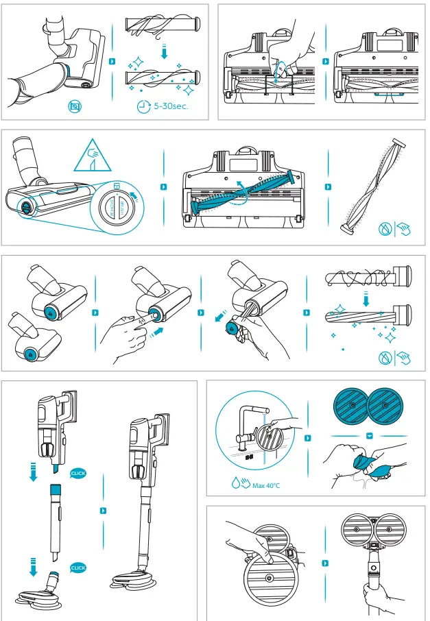 Electrolux EP81B25GRN Ultimate 800 Green Cordless Vacuum Cleaner 4