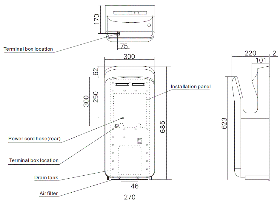 Dryflow JF1G JetForce Pro Intelligent Hand Dryers-3