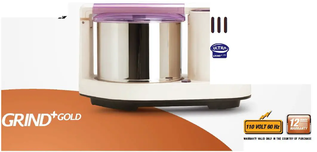 Ultra Multi Function Table Top Grinder Instruction Manual Ultra Multi Function Table Top Grinder Instruction Manual