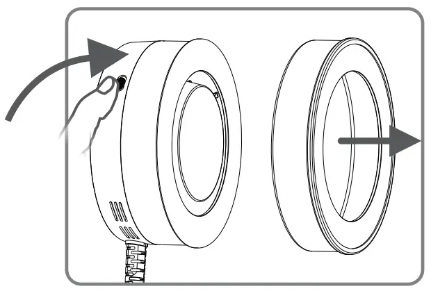 Install and Detach the Ring Flash Tube