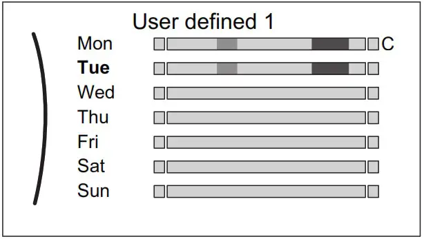 DAIKIN EBLA04E2V3 Altherma 3 M - Schedule screen 13