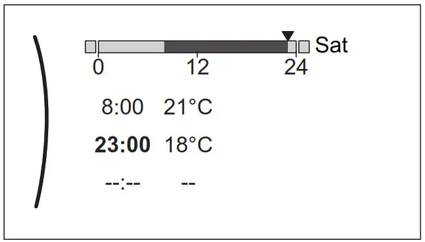 DAIKIN EBLA04E2V3 Altherma 3 M - Schedule screen 15