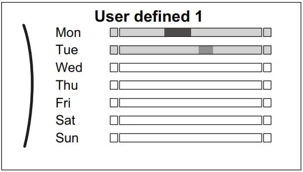 DAIKIN EBLA04E2V3 Altherma 3 M - Schedule screen 2