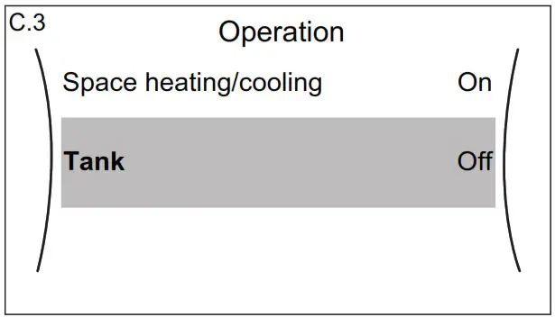 DAIKIN EBLA04E2V3 Altherma 3 M - To turn ON or OFF 2
