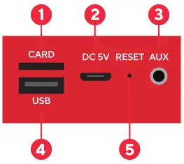 DP AUDIO VIDEO RYDJ404 DJ Combo Alarm Clock with LED Lights - parts