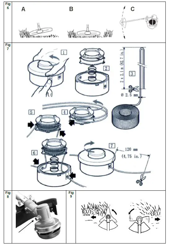 TEXAS-BCZ-5800-Cordless-Trimmer-and-Brushcutter-FIG-7