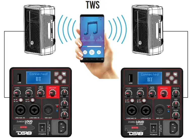 DS18 ZL-X15BT 2-WAYLOUD SPEAKER - fig7