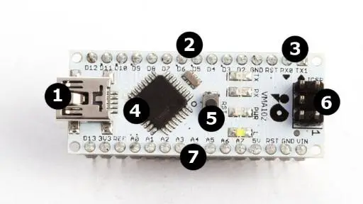 velleman Multifunction Expansion Board For Arduino NANO- Connection Arduino