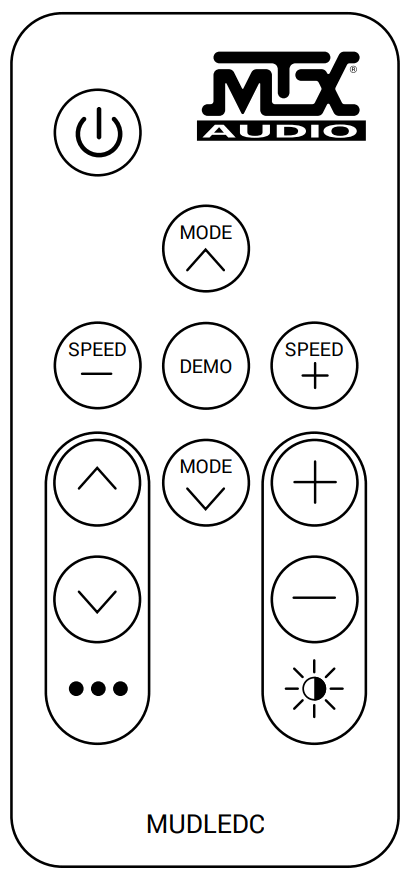 MTX AUDIO MUDLEDC LED Remote Control -