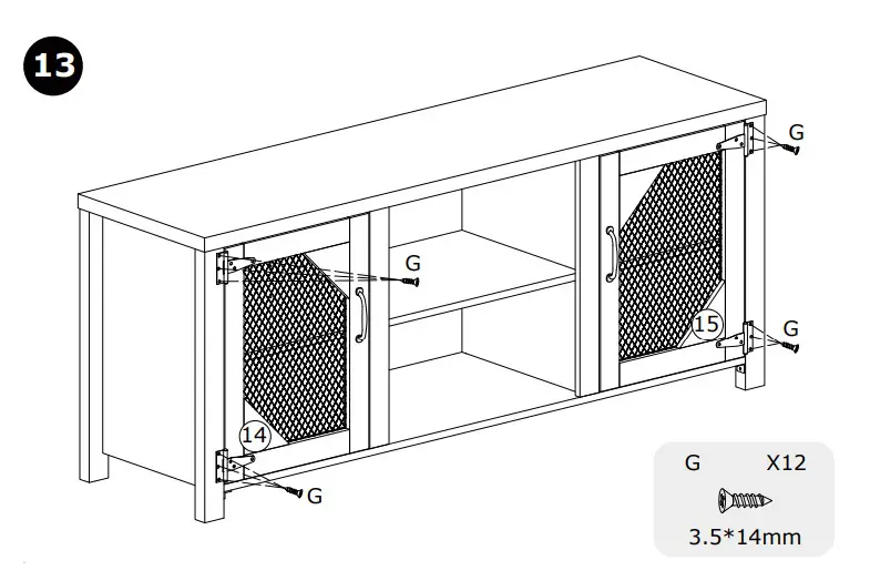 COSTWAY HV10162 58 Inch Brown TV Stand Entertainment Media Center - fig 14