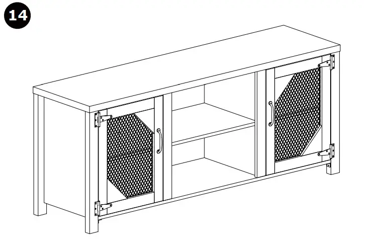 COSTWAY HV10162 58 Inch Brown TV Stand Entertainment Media Center - fig 15