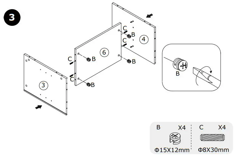 COSTWAY HV10162 58 Inch Brown TV Stand Entertainment Media Center - fig 5