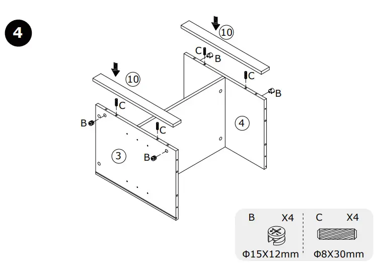 COSTWAY HV10162 58 Inch Brown TV Stand Entertainment Media Center - fig 6