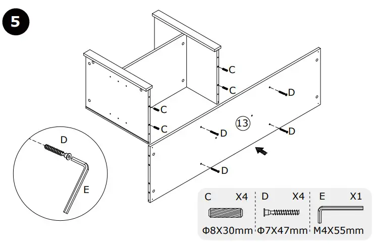 COSTWAY HV10162 58 Inch Brown TV Stand Entertainment Media Center - fig 8