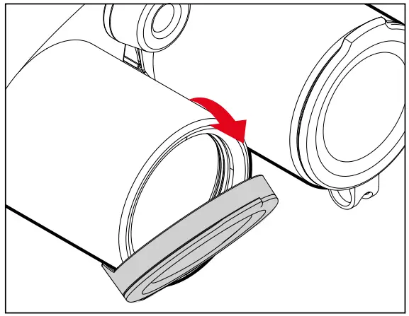 Leica GEOVID R 15x56 Rangefinder Binocular - PROTECTIVE LENS CAP