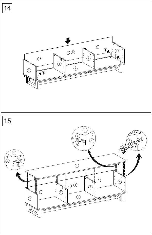 AVS RZ1500 Raze Series Modular AV Cabinet-10