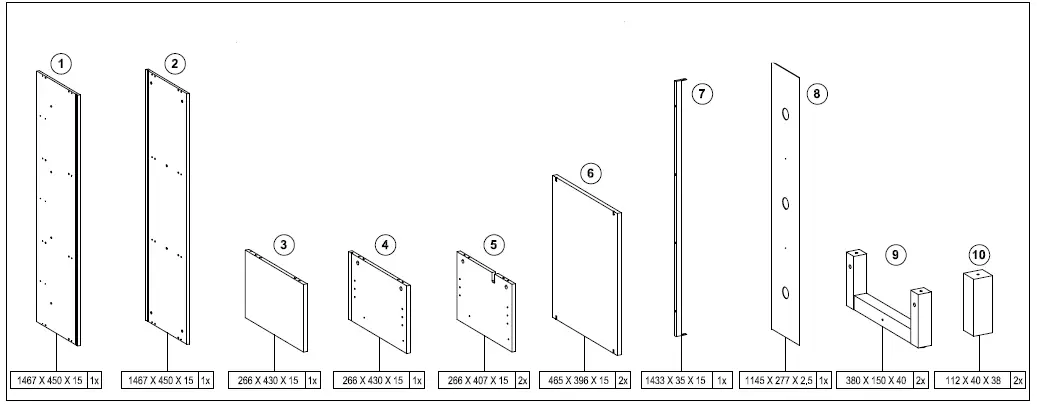 AVS RZ1500 Raze Series Modular AV Cabinet-2