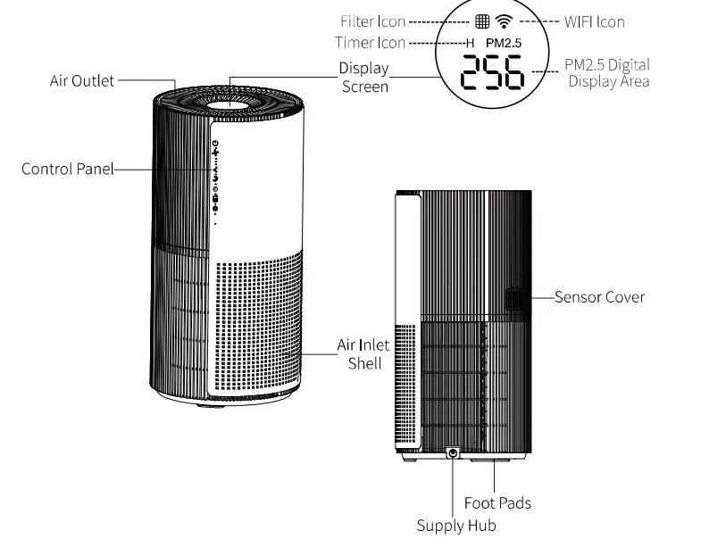 Foshan Shunde Xiangtai Scavenging Material Industrial ZG-XT-KJ Air Purifier fig (2)