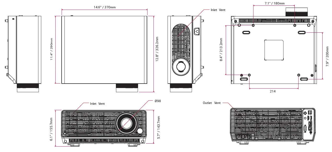 LG BU53PST Laser Projector 3