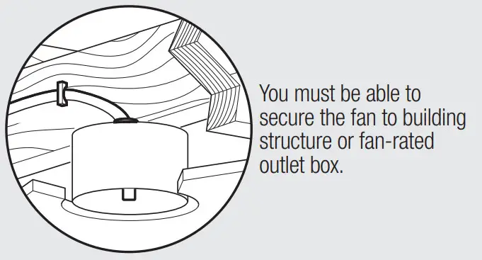 Hunter 51264 Noble Bronze Mesquite 3 Blade LED Ceiling Fan - outlet box