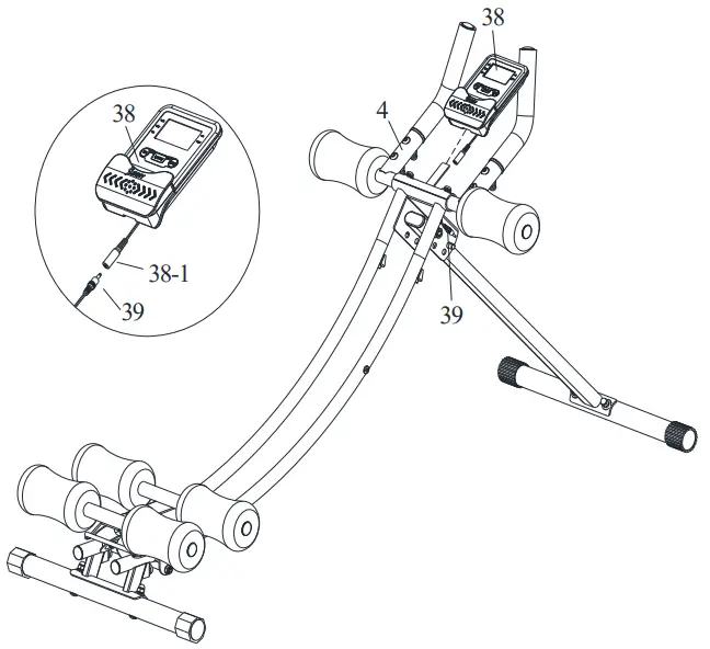 SUNNY Health Fitness SF A022005 Core Glider AB Trainer Machine - parts 7