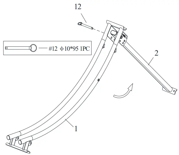 SUNNY Health Fitness SF A022005 Core Glider AB Trainer Machine - parts