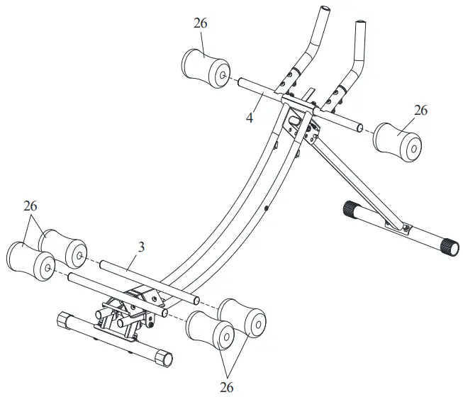 SUNNY Health Fitness SF A022005 Core Glider AB Trainer Machine - parts6