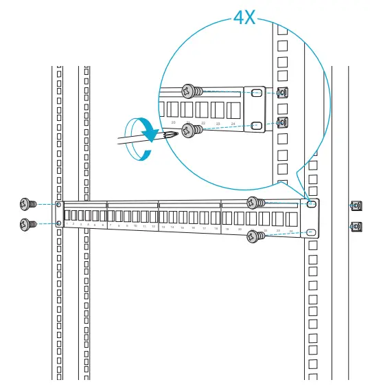 FS-C5EP-U24FT1U-Cat5e-Coupler-Patch-Panel-fig4
