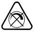 B K Licht Dimbaar Staande Lamp Instruction Manual - Warning icon