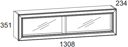 04 anrex 655149 MONAKO Hinged Shelf 1V A01