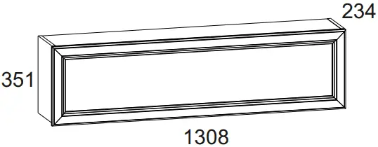04 anrex 655149 MONAKO Hinged Shelf 1V A02