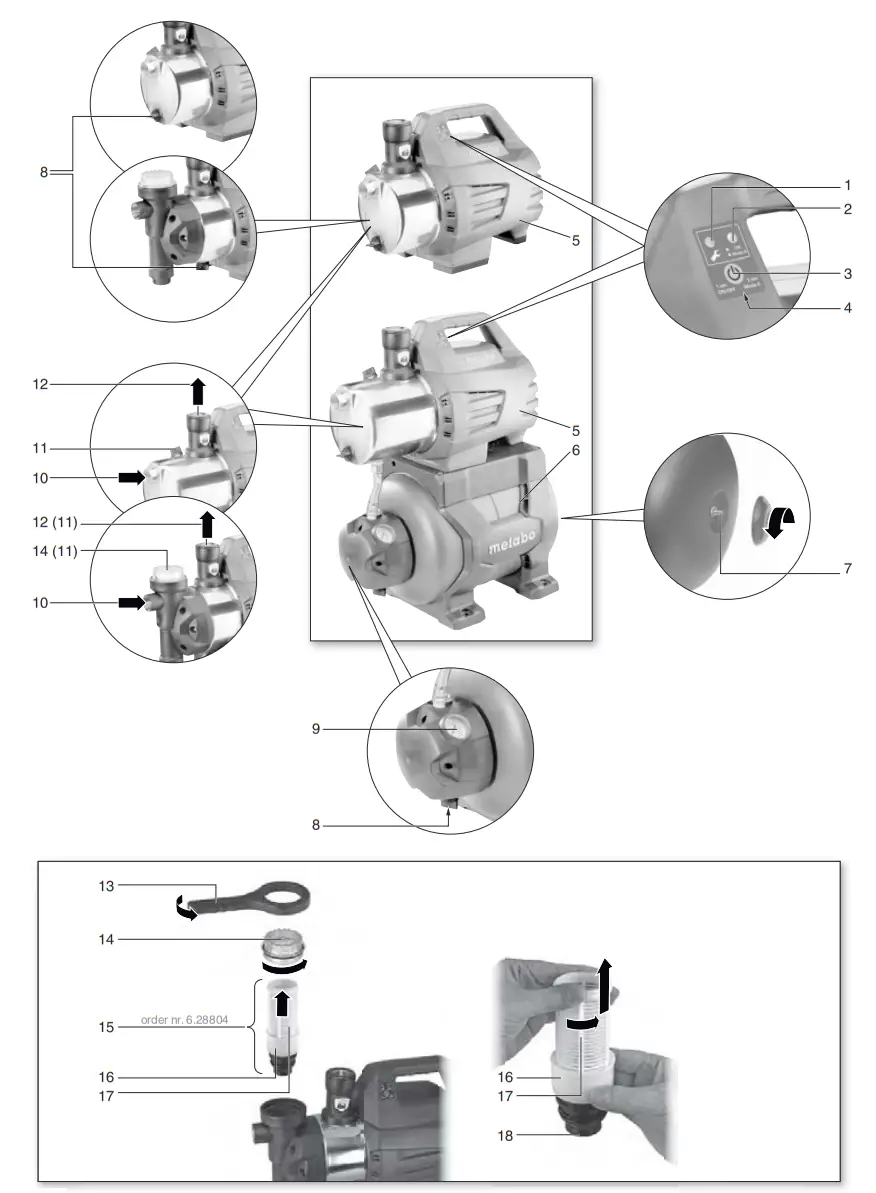 metabo P 6000 Inox Garden Pump - fig