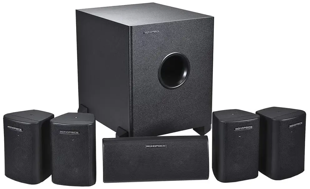 Monoprice-MSYS-P5.1-Home-Theater-Speakers-and-Subwoofer