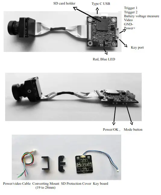 Hawk eye 4K Split V4.0 Naked Camera - 1